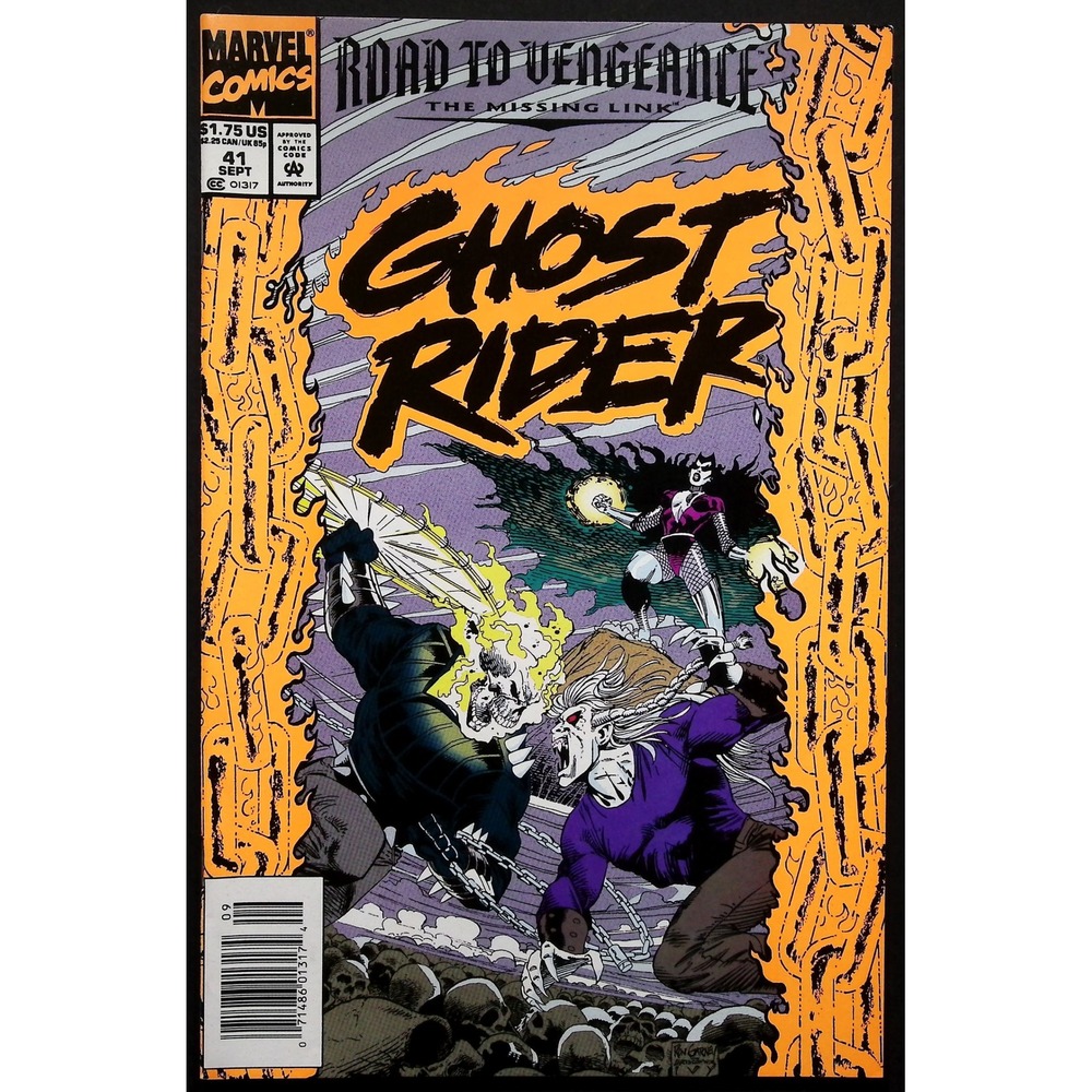 Marvel Comic Book Ghost Rider Road to Vengeance The Missing Link #41 Newsstand‎